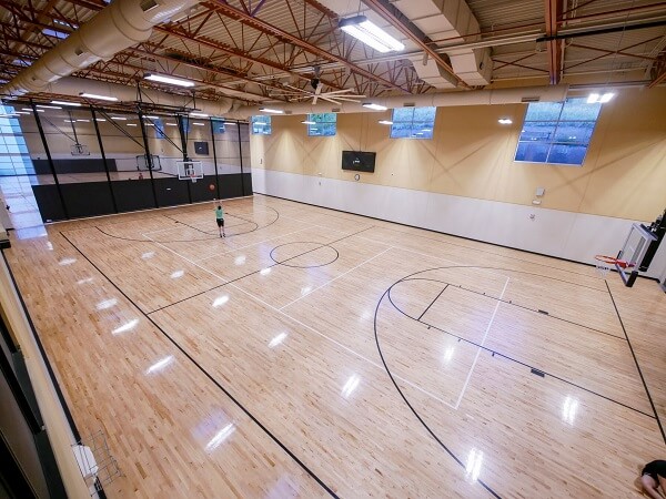Rec Center basketball court
